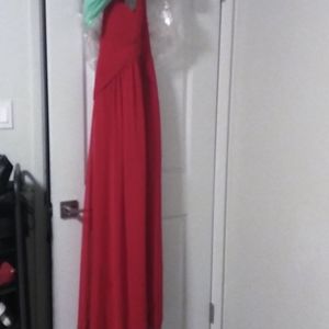 BCBG red halter dress